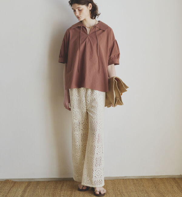 Doux archives「ビッグカラースキッパーブラウス」|シャツ・ブラウス|