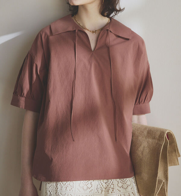 Doux archives「ビッグカラースキッパーブラウス」|シャツ・ブラウス|