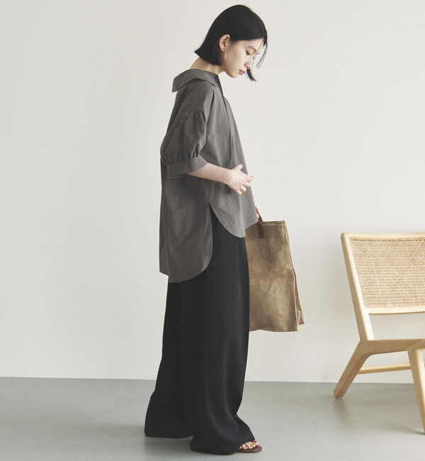 Doux archives「ビッグカラースキッパーブラウス」|シャツ・ブラウス|