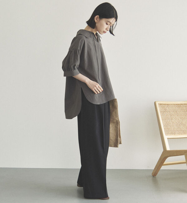 Doux archives「ビッグカラースキッパーブラウス」|シャツ・ブラウス|