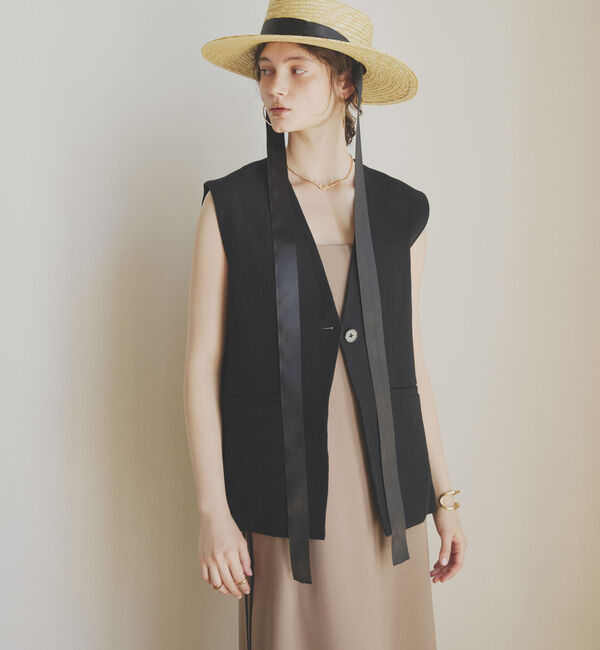 Doux archives「麻混ジレ」|テーラードジャケット|