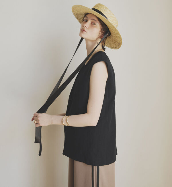 Doux archives「麻混ジレ」|テーラードジャケット|