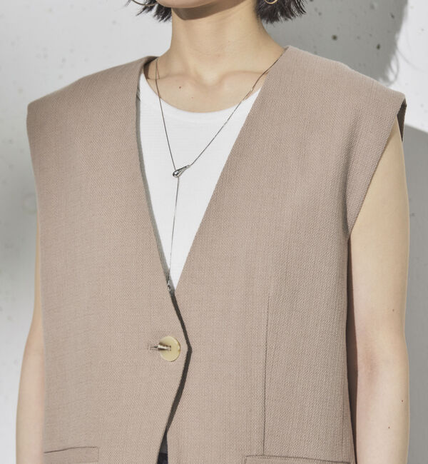 Doux archives「麻混ジレ」|テーラードジャケット|