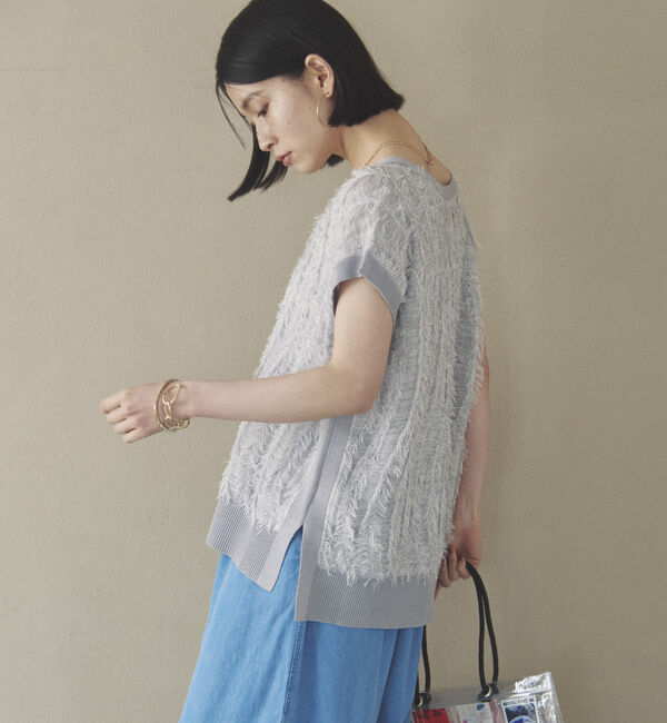 Doux archives「フリンジノースリニット」|ニット・セーター|