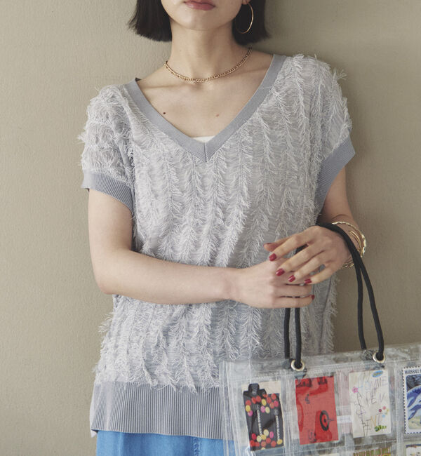 Doux archives「フリンジノースリニット」|ニット・セーター|