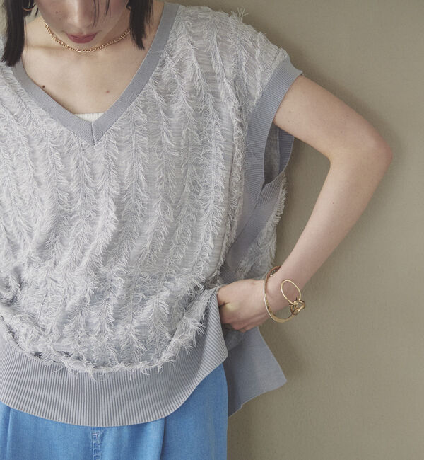 Doux archives「フリンジノースリニット」|ニット・セーター|