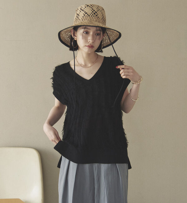 Doux archives「フリンジノースリニット」|ニット・セーター|