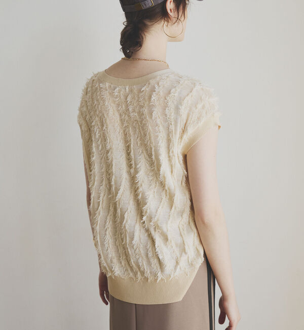 Doux archives「フリンジノースリニット」|ニット・セーター|