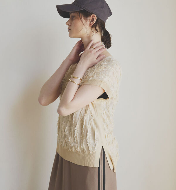 Doux archives「フリンジノースリニット」|ニット・セーター|