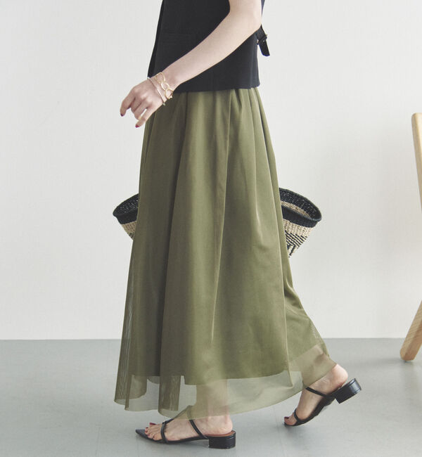Doux archives「メッシュタックスカート」|スカート|