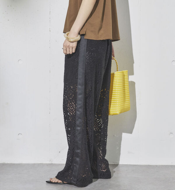 Doux archives「サイドラインレースパンツ」|チノ|