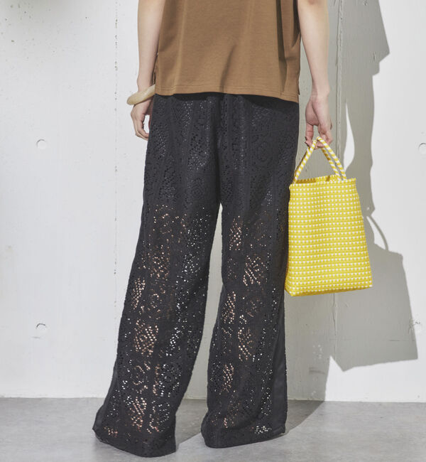 Doux archives「サイドラインレースパンツ」|チノ|