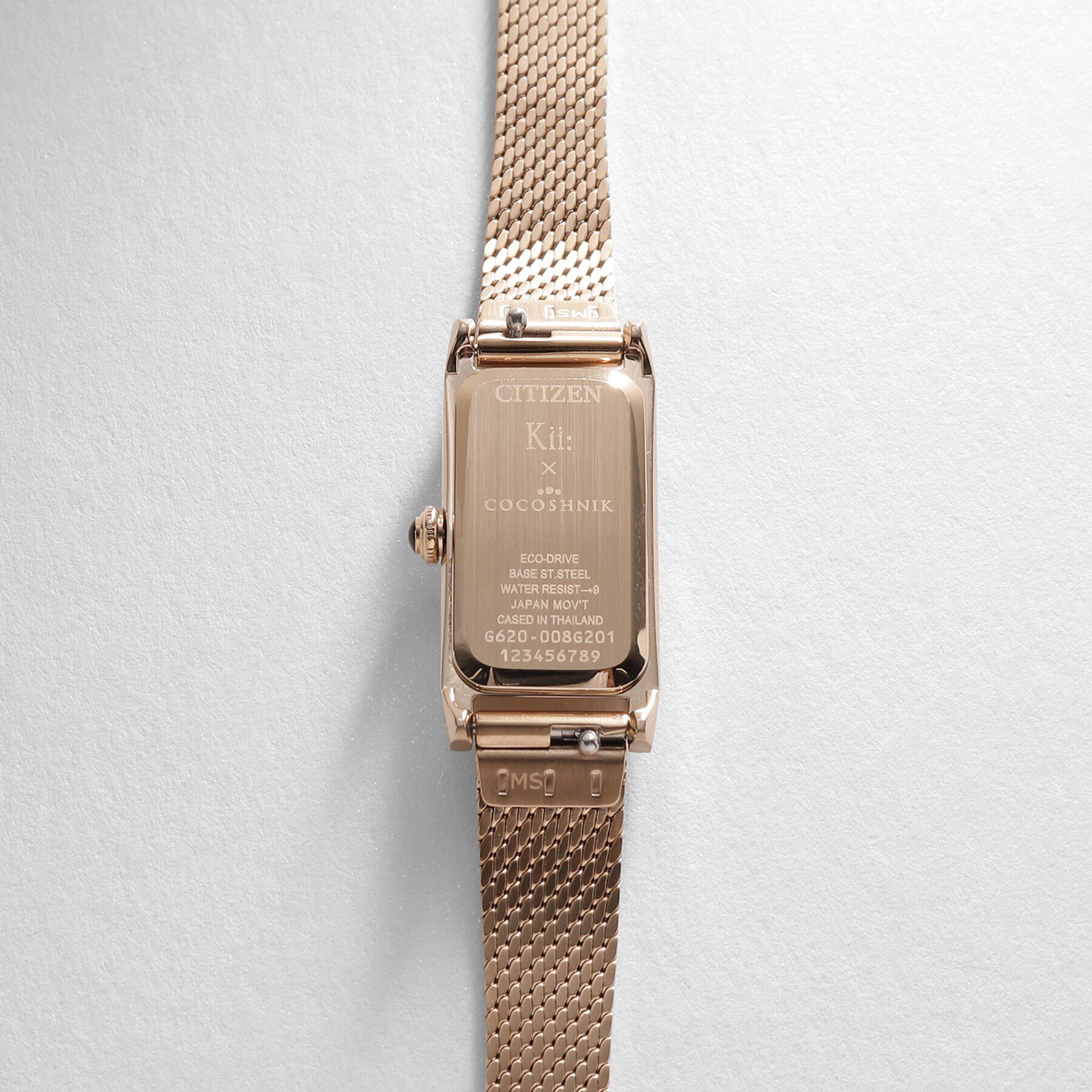 COCOSHNIK「RG Kii:別注モデルスクエア チェンジャブルバンドウォッチ（ブラック）」|腕時計|