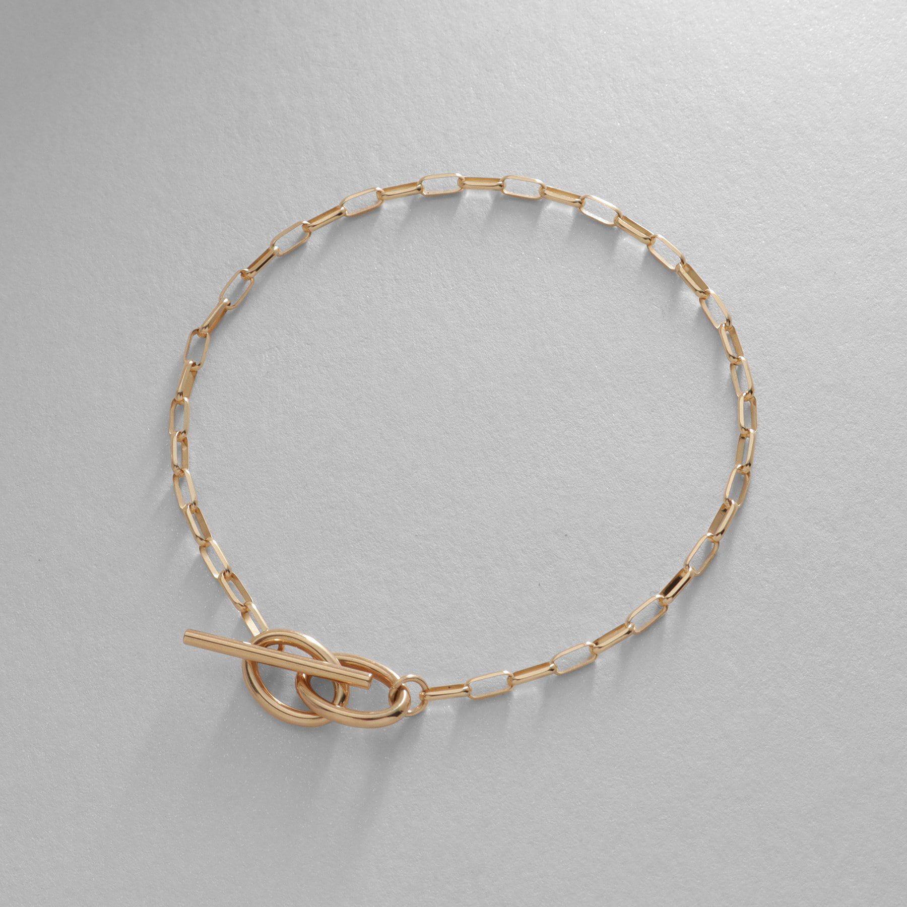 COCOSHNIK「K10ロングハーフラウンドダブルマンテル ブレスレット」|ブレスレット・バングル|