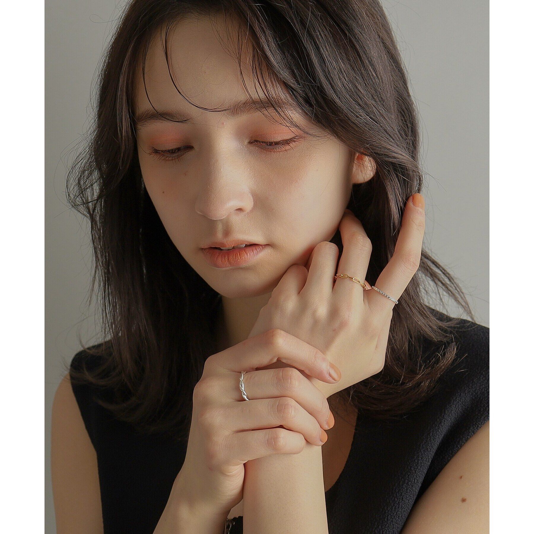 COCOSHNIK ONKITSCH「シルバー チェーンリング ベネチアン」|リング|