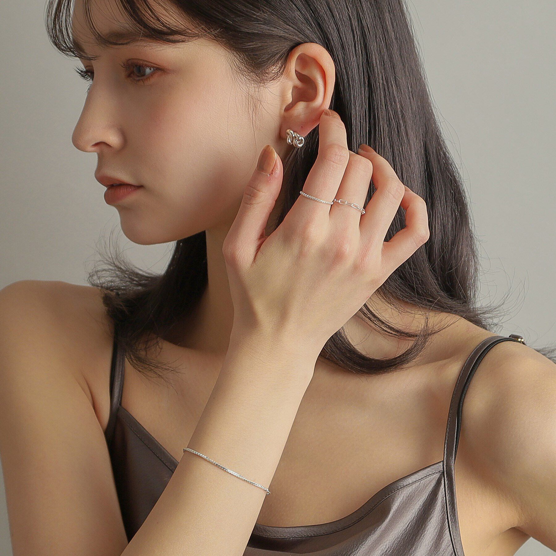 COCOSHNIK ONKITSCH「シルバー チェーンリング ベネチアン」|リング|