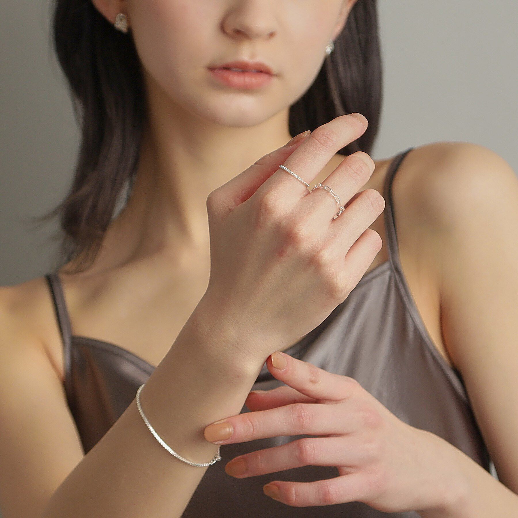 COCOSHNIK ONKITSCH「シルバー チェーンリング ベネチアン」|リング|