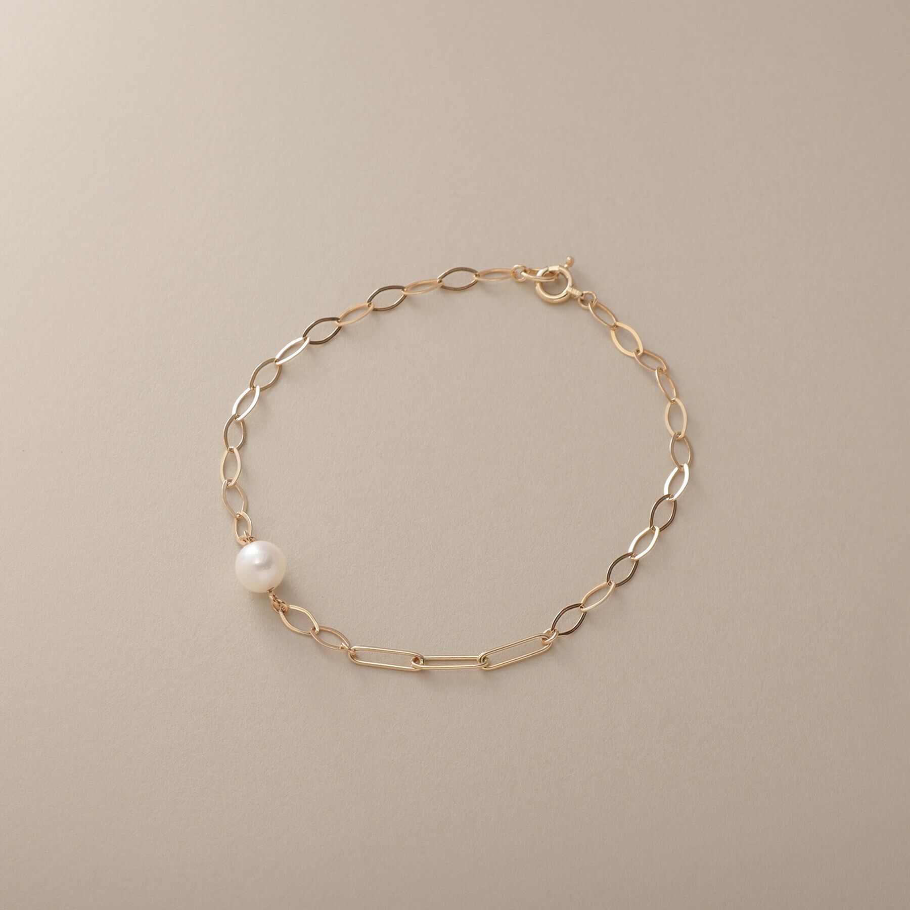COCOSHNIK「K10パール PCチェーン ブレスレット」|ブレスレット・バングル|