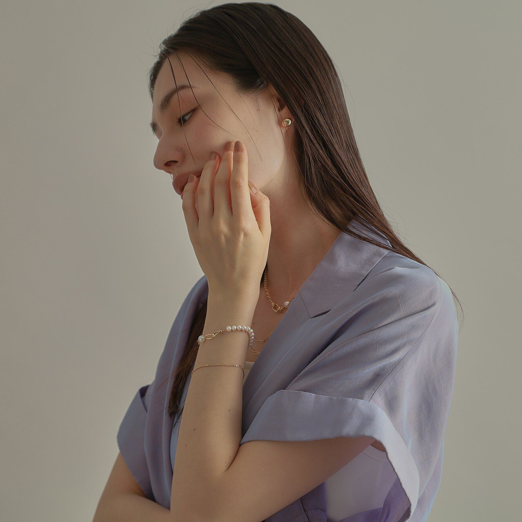 COCOSHNIK「K10キヘイチェーン ブレスレット」|ブレスレット・バングル|