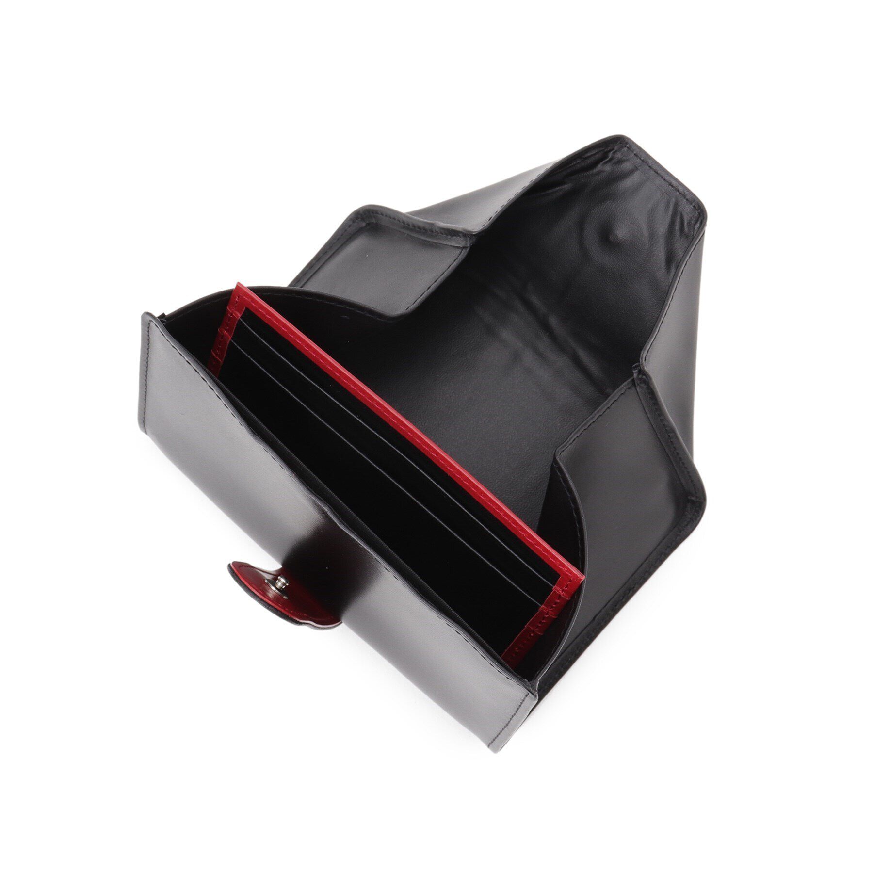 HIROKO HAYASHI「LEO(レオ)マルチ財布 黒&times;赤」|財布|