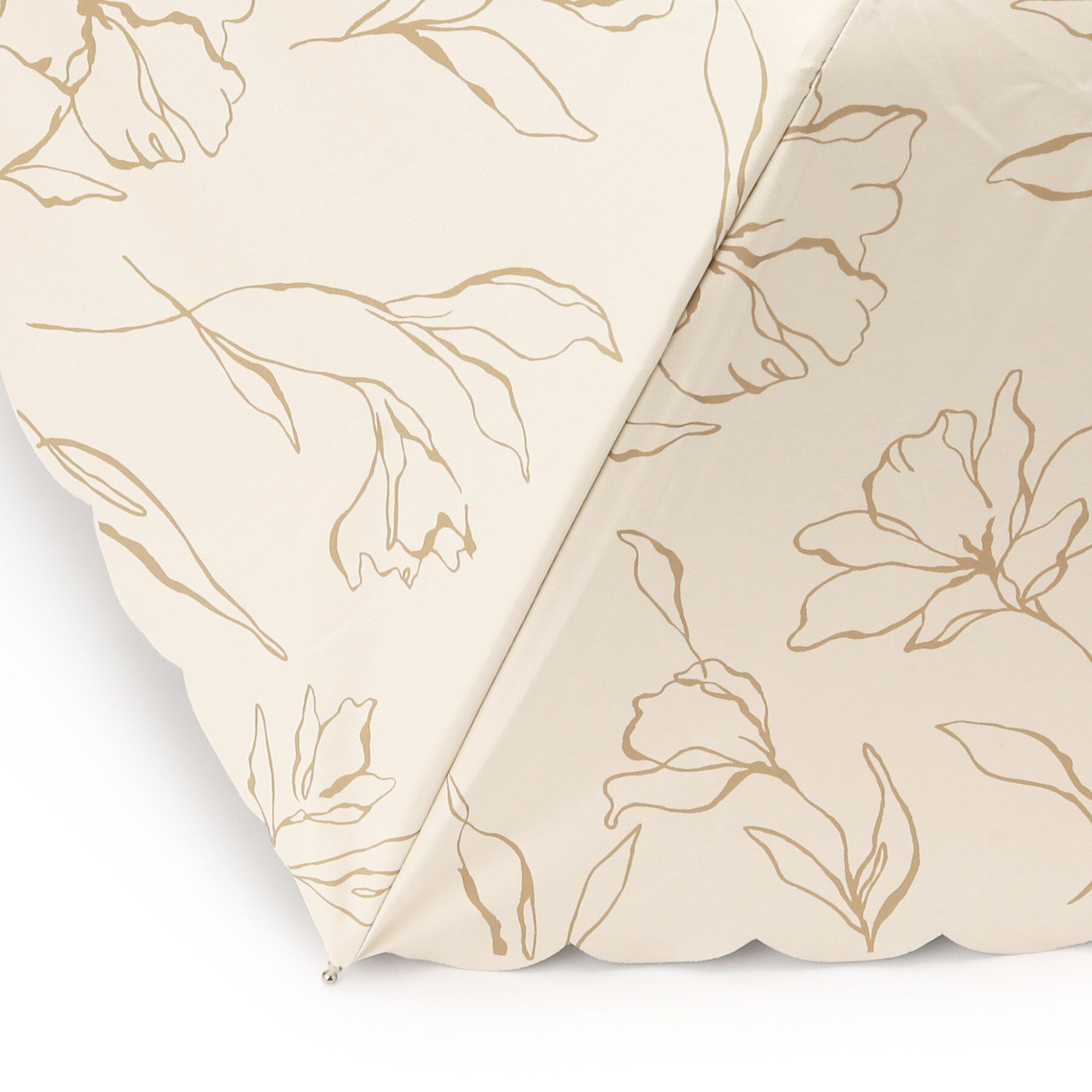 SHOO･LA･RUE「【折りたたみ傘/because】 ラインフラワーミニ」|傘|