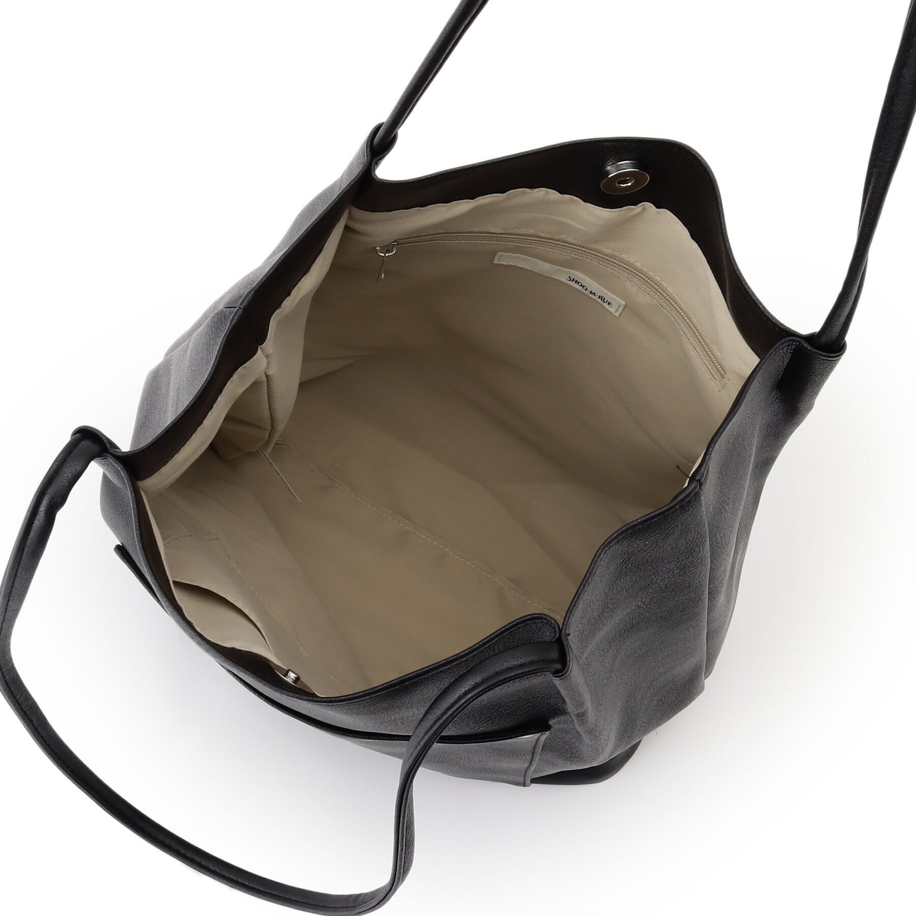 SHOO･LA･RUE「オイルレザー風つまみハンドルトート」|トートバッグ|