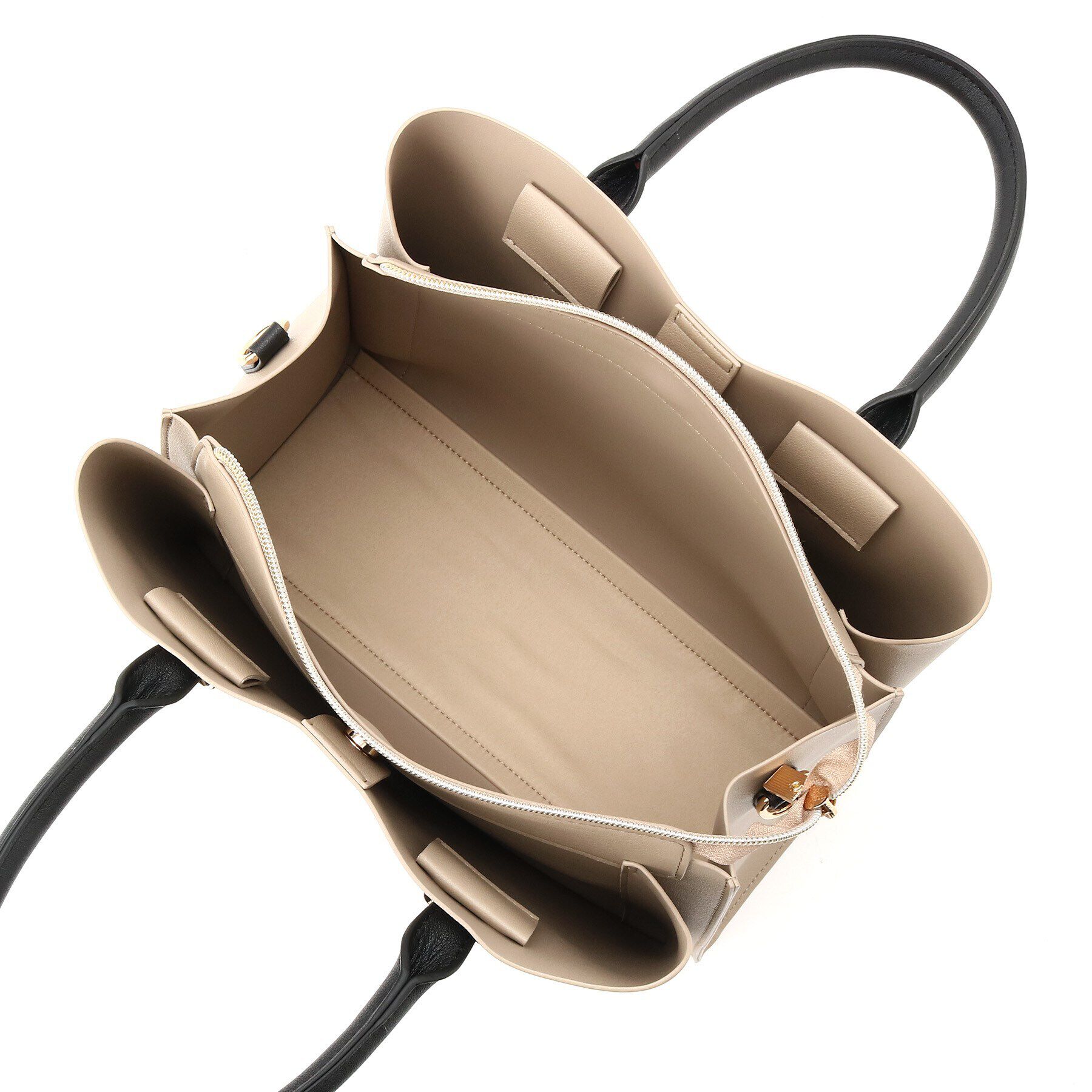 SHOO･LA･RUE「【2WAY/通勤/セレモニー】きれいめコーデに 3層トートバッグ」|トートバッグ|