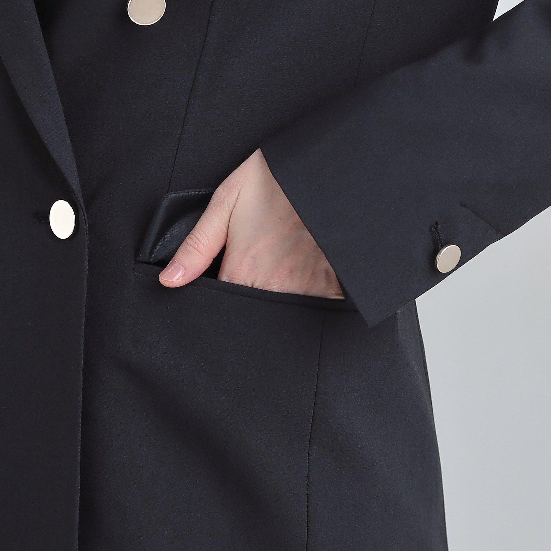 SHOO･LA･RUE「【セットアップ可能】サッと軽やかに羽織りやすいWブレストジャケット」|テーラードジャケット|