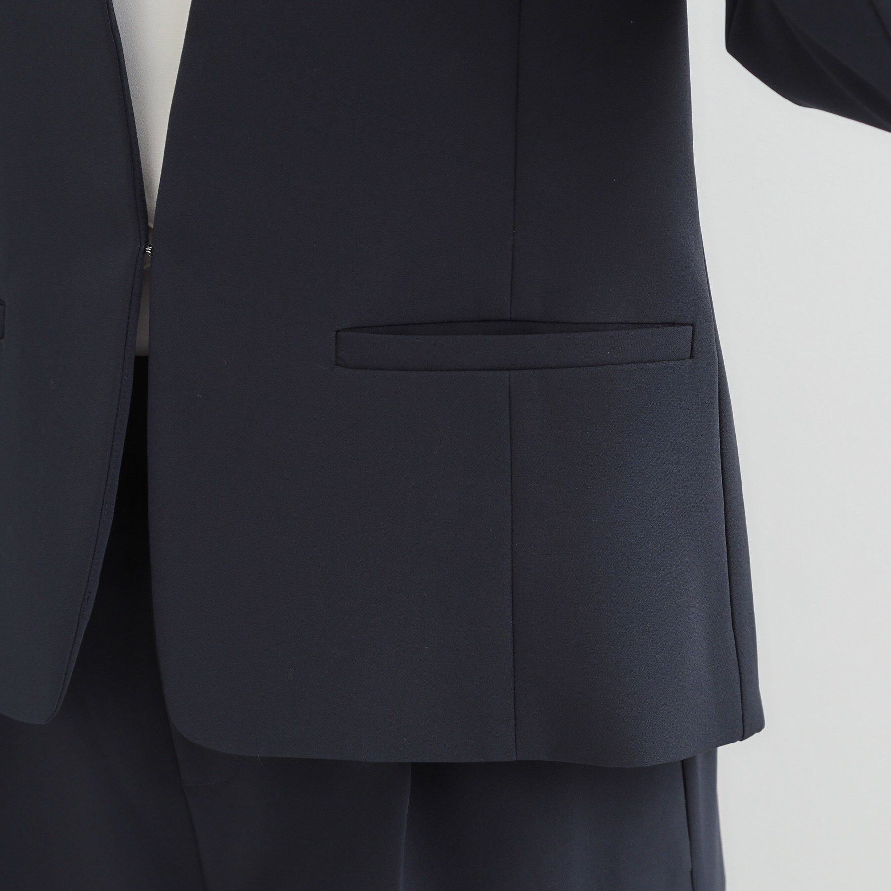 SHOO･LA･RUE「【3点スーツセット/洗濯機可】時短で好印象 セットアップ+ブラウス」|スーツ|