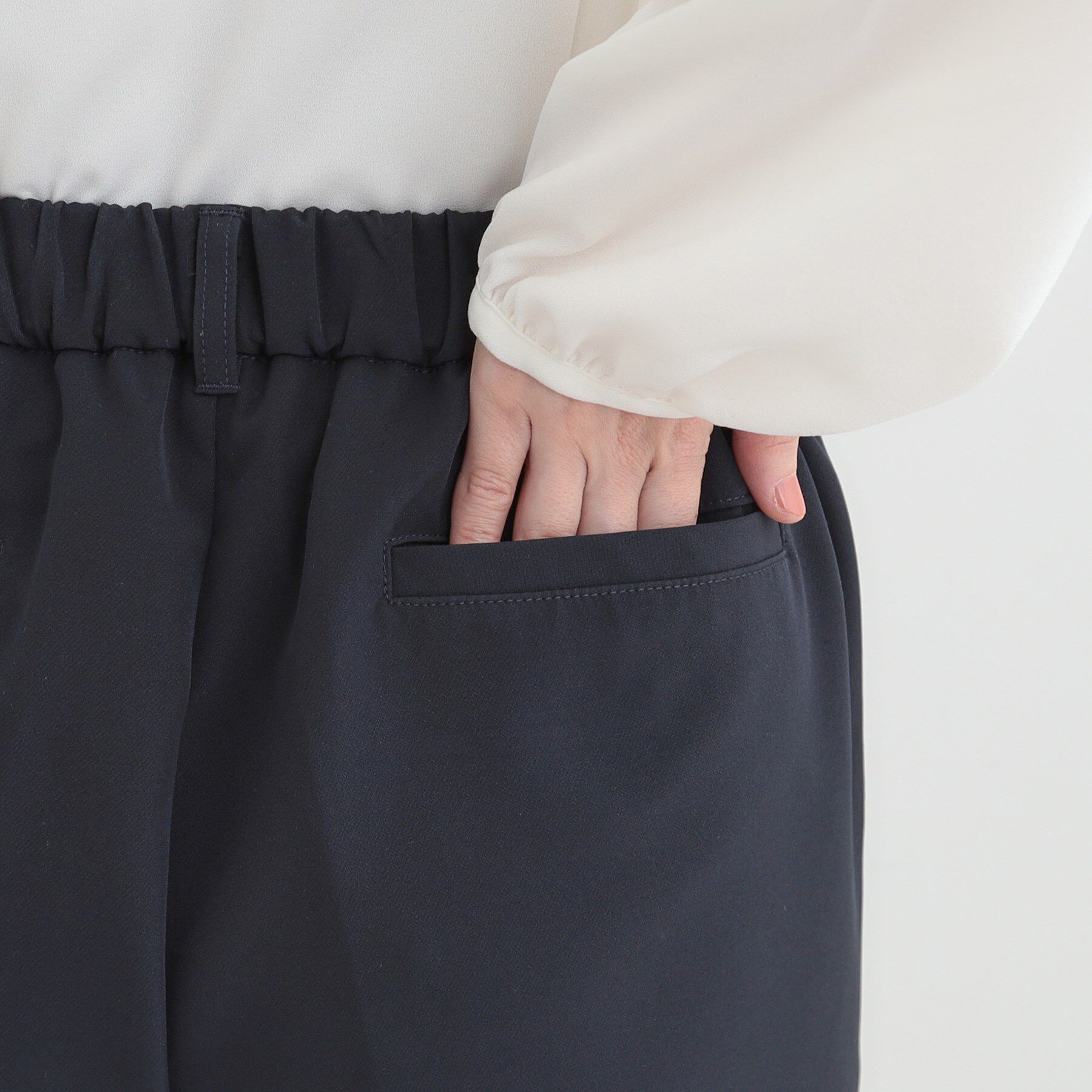 SHOO･LA･RUE「【3点スーツセット/洗濯機可】時短で好印象 セットアップ+ブラウス」|スーツ|