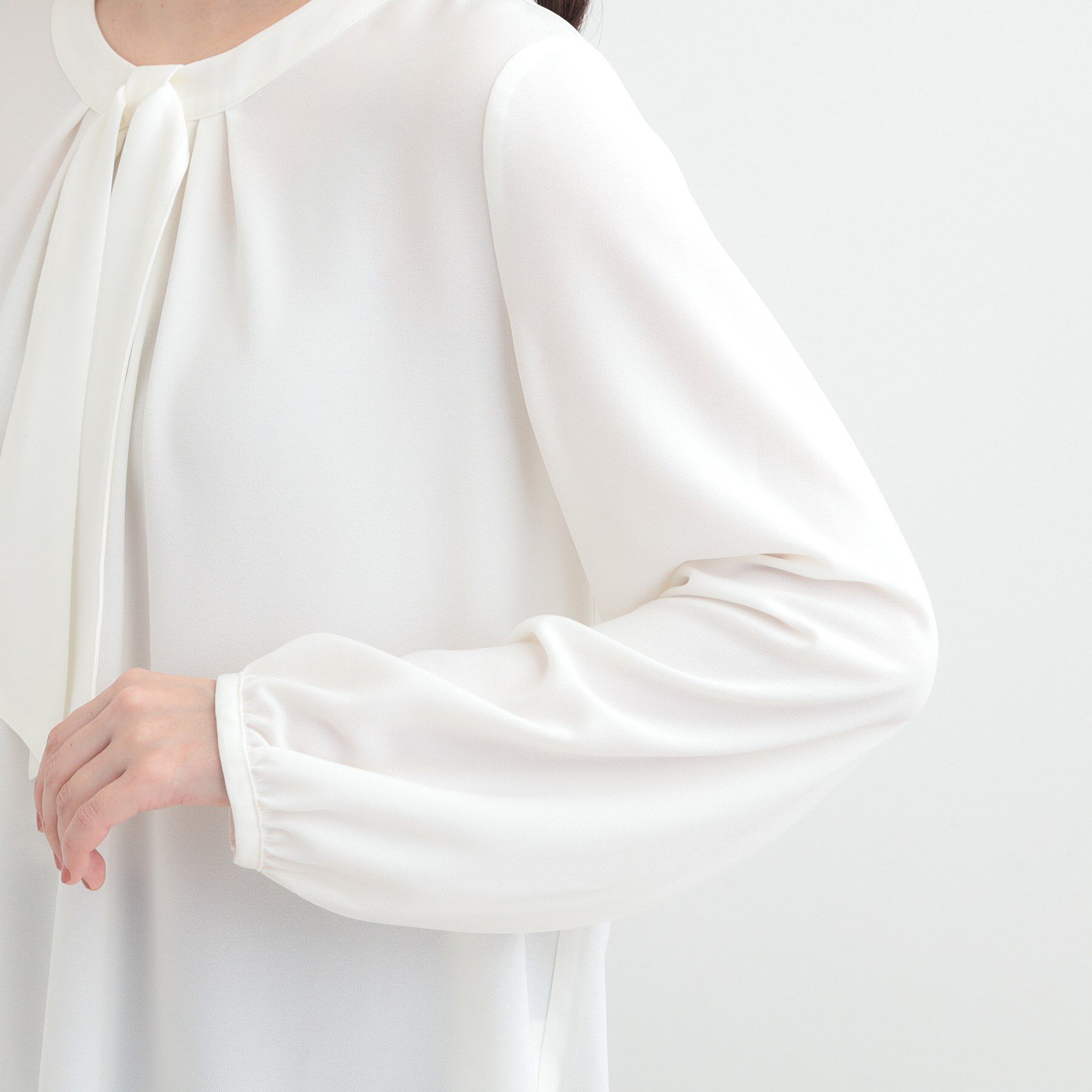 SHOO･LA･RUE「【3点スーツセット/洗濯機可】時短で好印象 セットアップ+ブラウス」|スーツ|