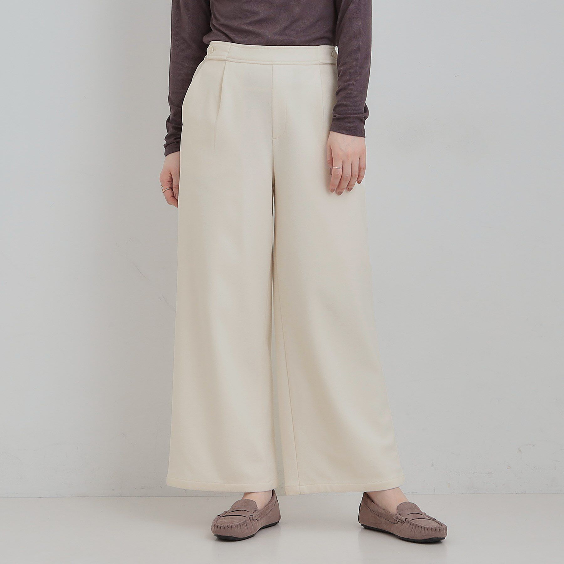 SHOO･LA･RUE「あったかカットツイルワイドパンツ」|その他|
