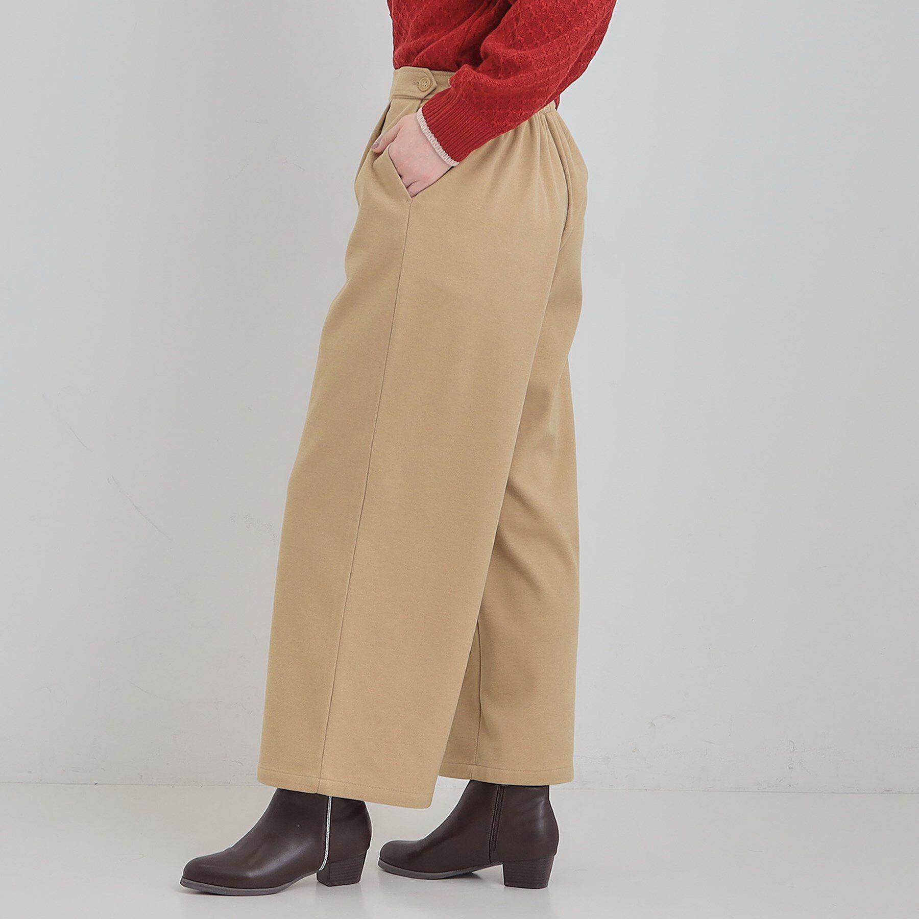 SHOO･LA･RUE「あったかカットツイルワイドパンツ」|その他|