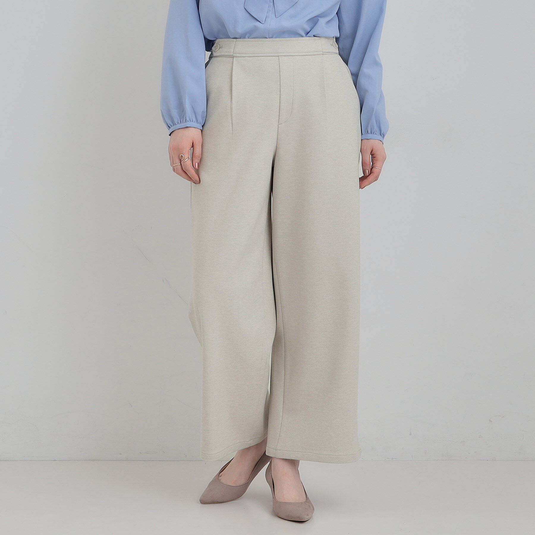 SHOO･LA･RUE「あったかカットツイルワイドパンツ」|その他|