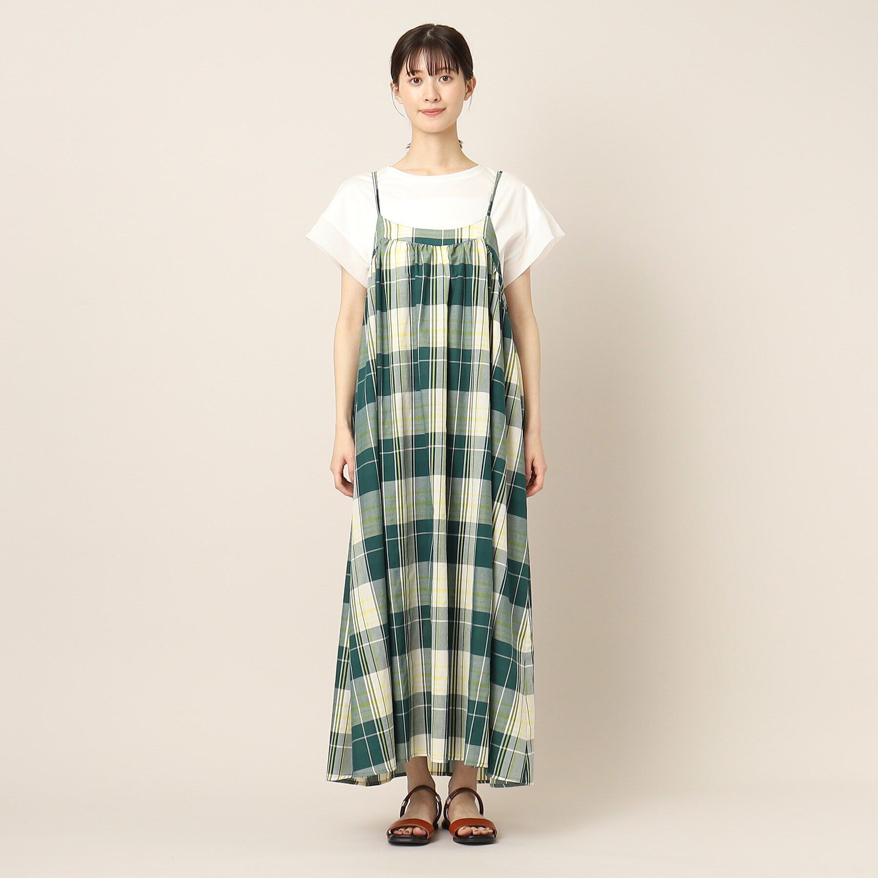 Dessin「【洗える】アソート柄キャミドレス」|ワンピース|