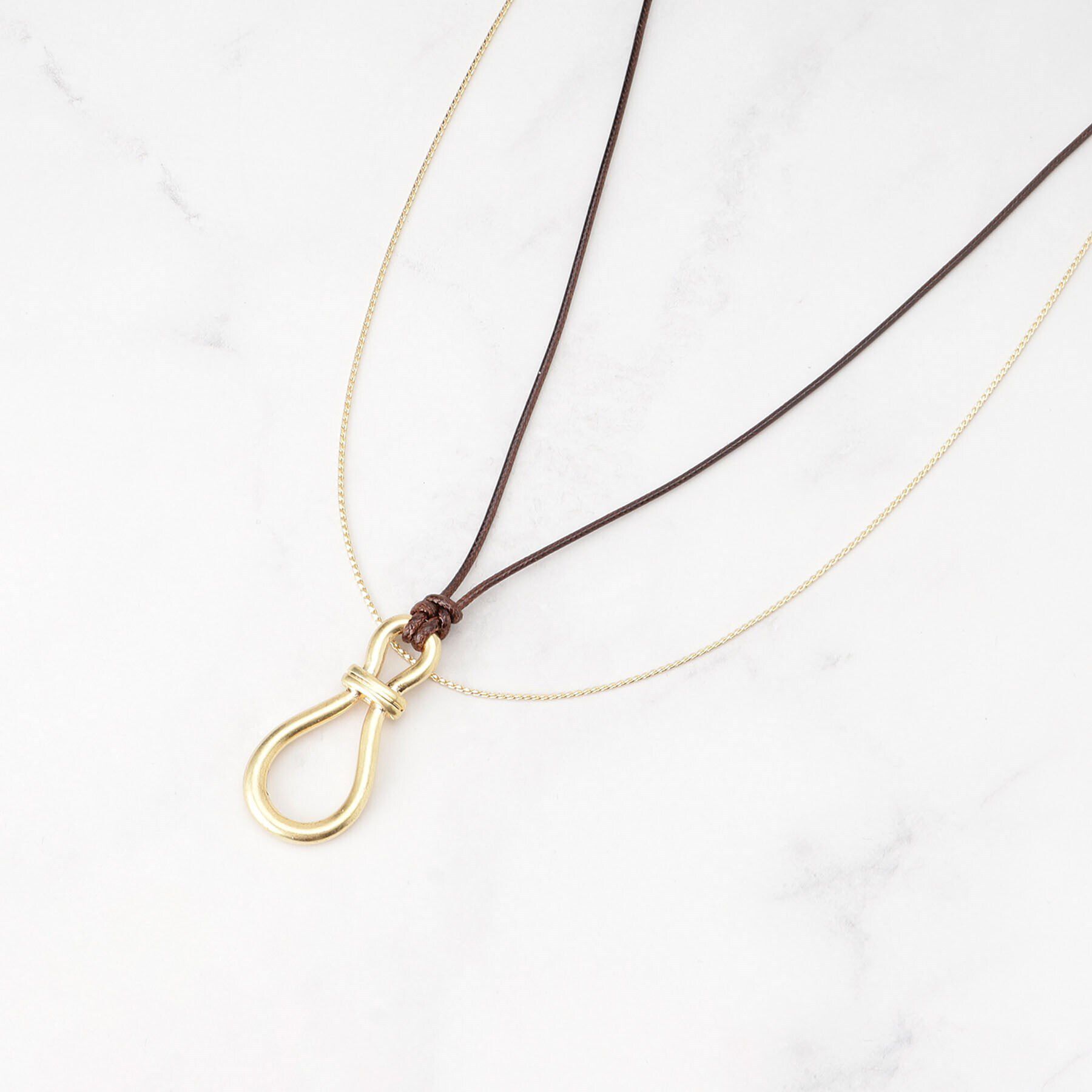 Dessin「変形メタルコードネックレス」|ネックレス|ゴールド(007)