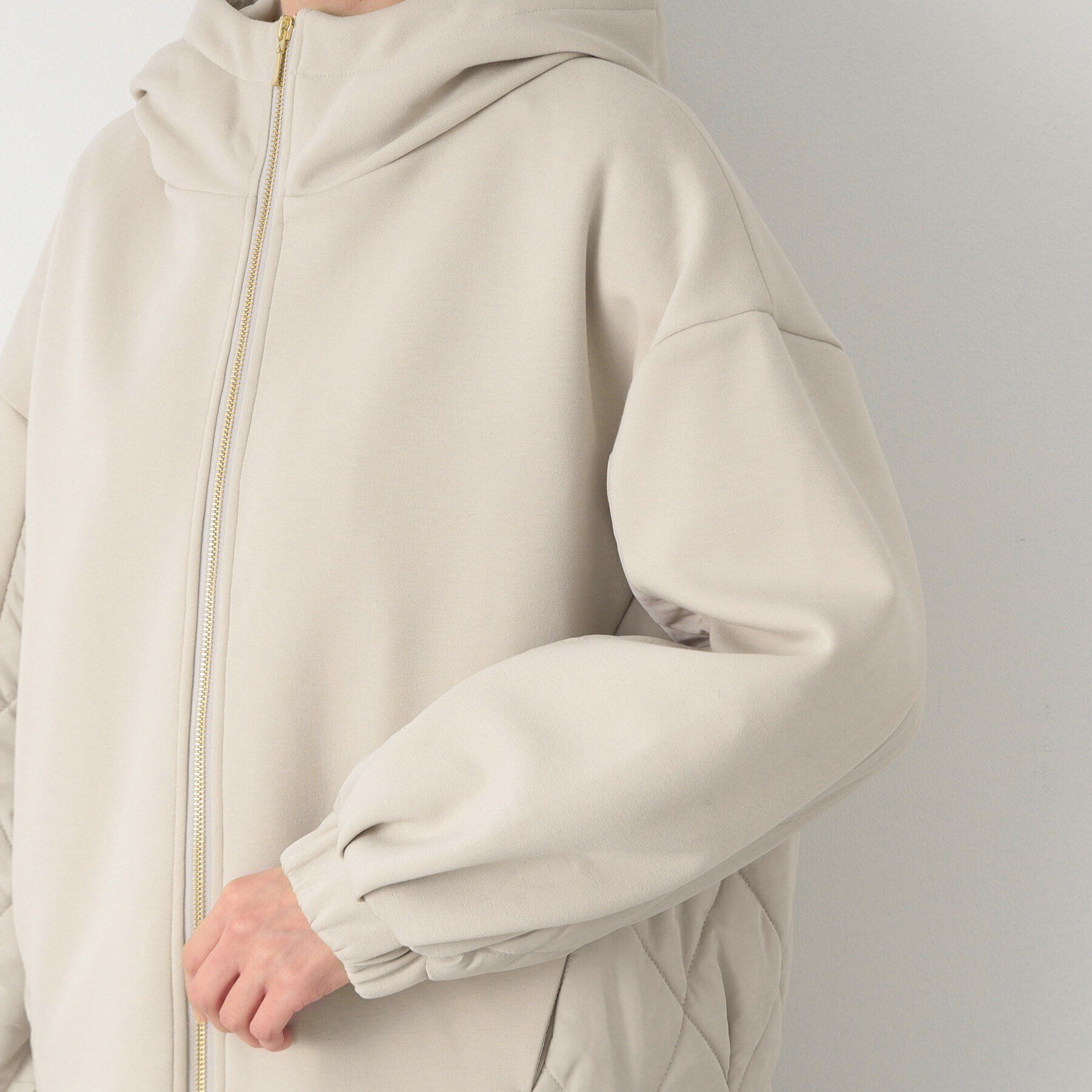 Dessin「キルトドッキングパーカブルゾン」|ブルゾン・スタジャン|