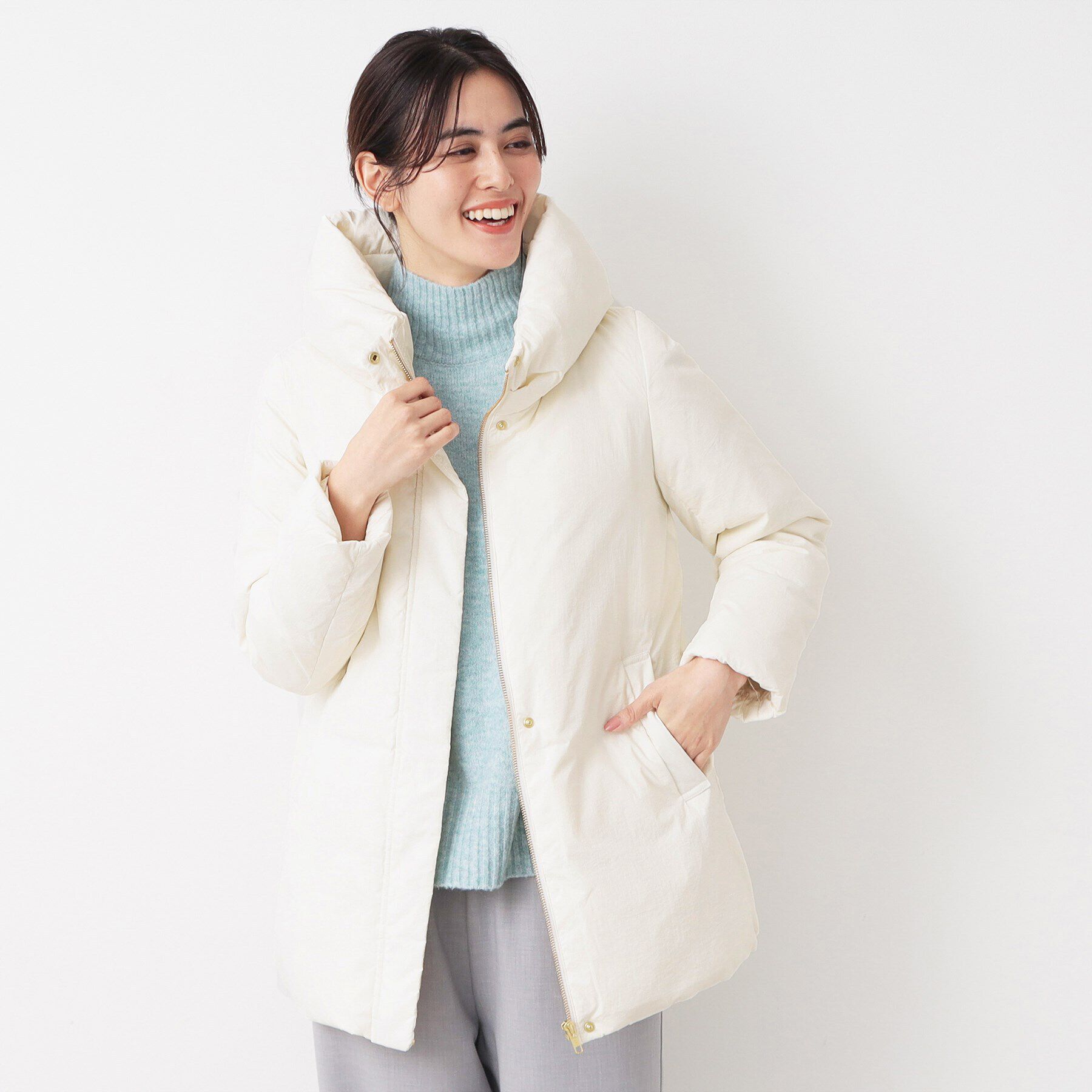 Dessin「ステッチレスミドル丈ダウン（XS～L）」|ダウン|