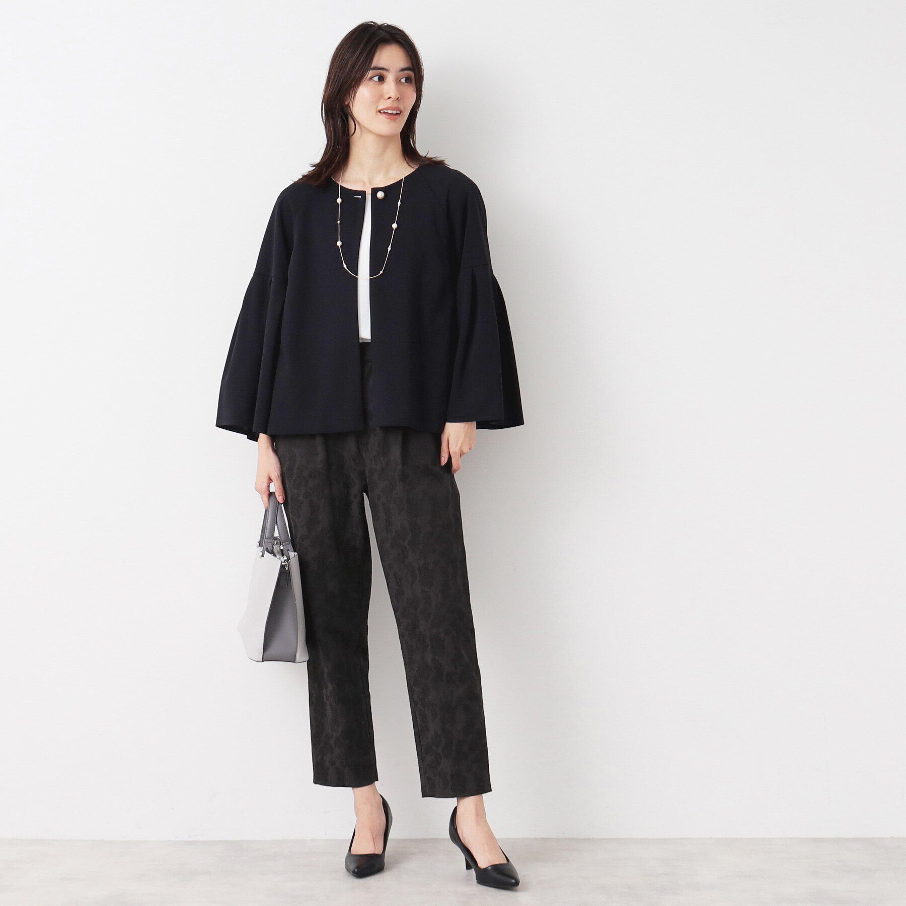 Dessin「【入卒/セレモニー/セットアップ可能/洗える】フラワージャカードテーパードパンツ」|その他|