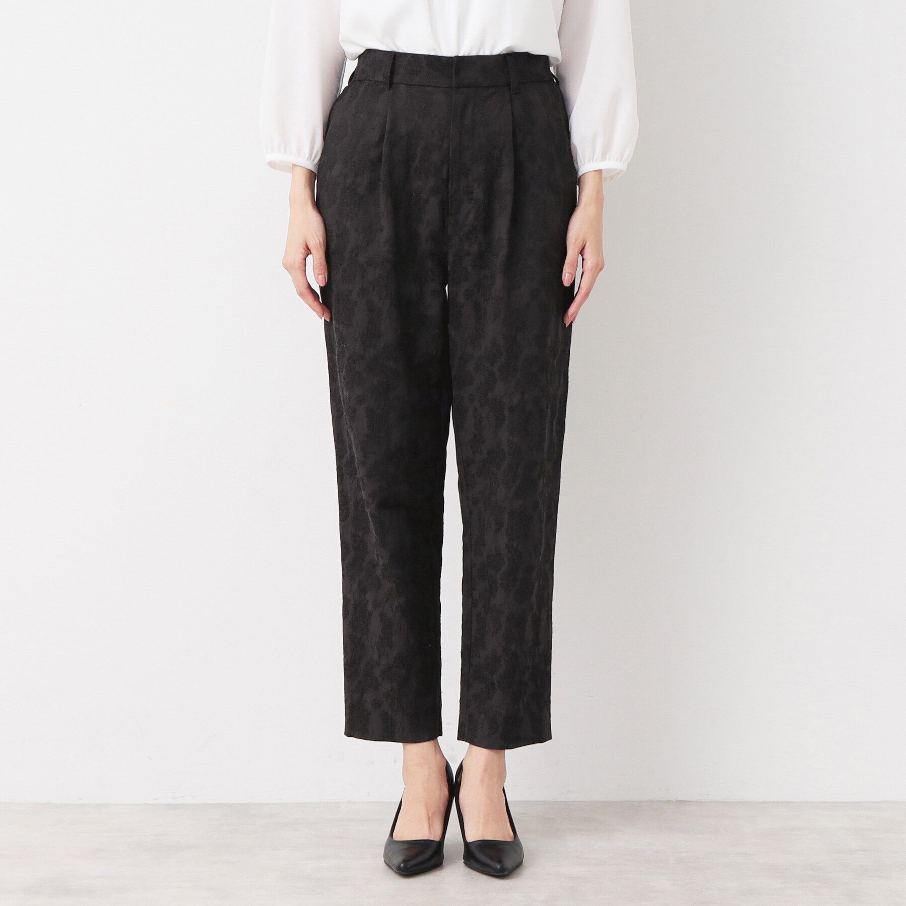 Dessin「【入卒/セレモニー/セットアップ可能/洗える】フラワージャカードテーパードパンツ」|その他|