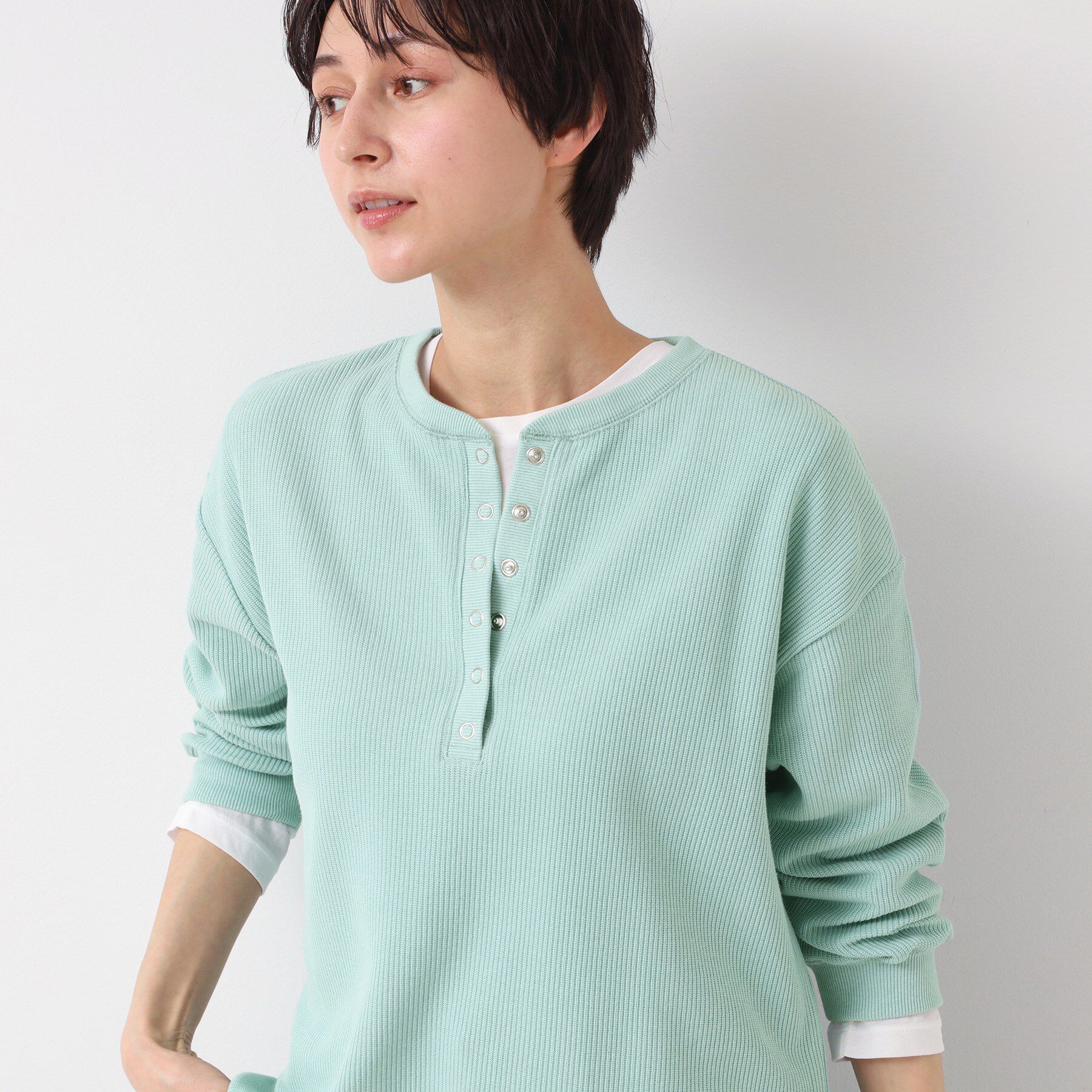 Dessin「【洗える】ヘンリーネックカットソー」|Tシャツ・カットソー|