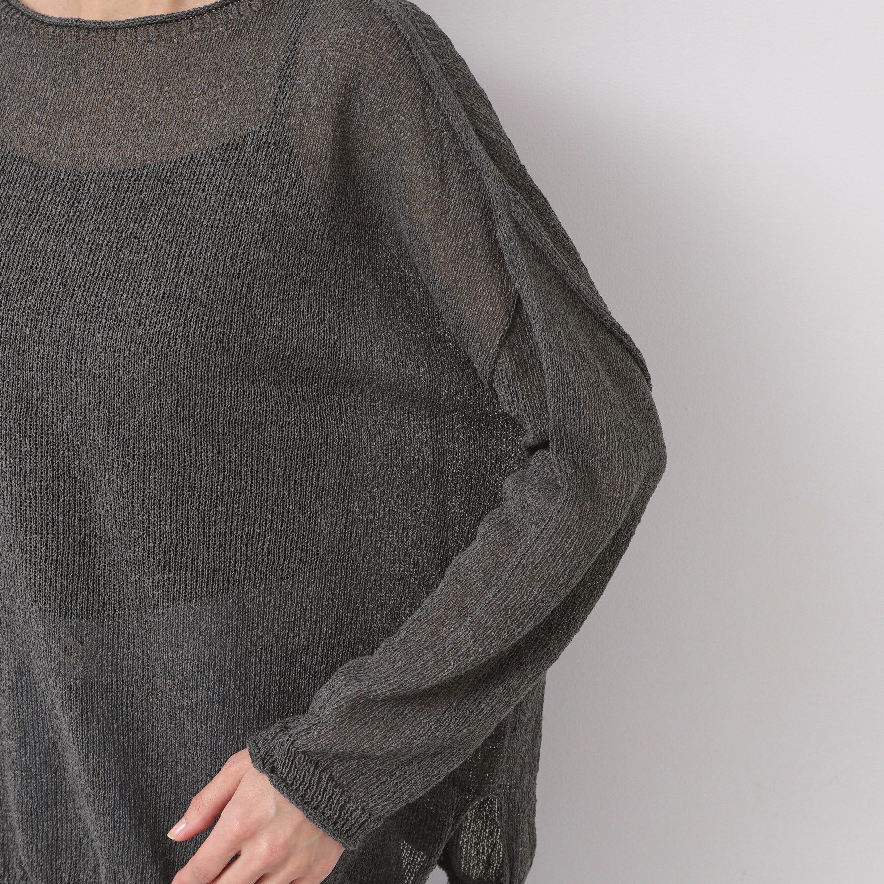 Dessin「【日本製・洗える】ニュアンスワイドプルオーバー」|ニット・セーター|