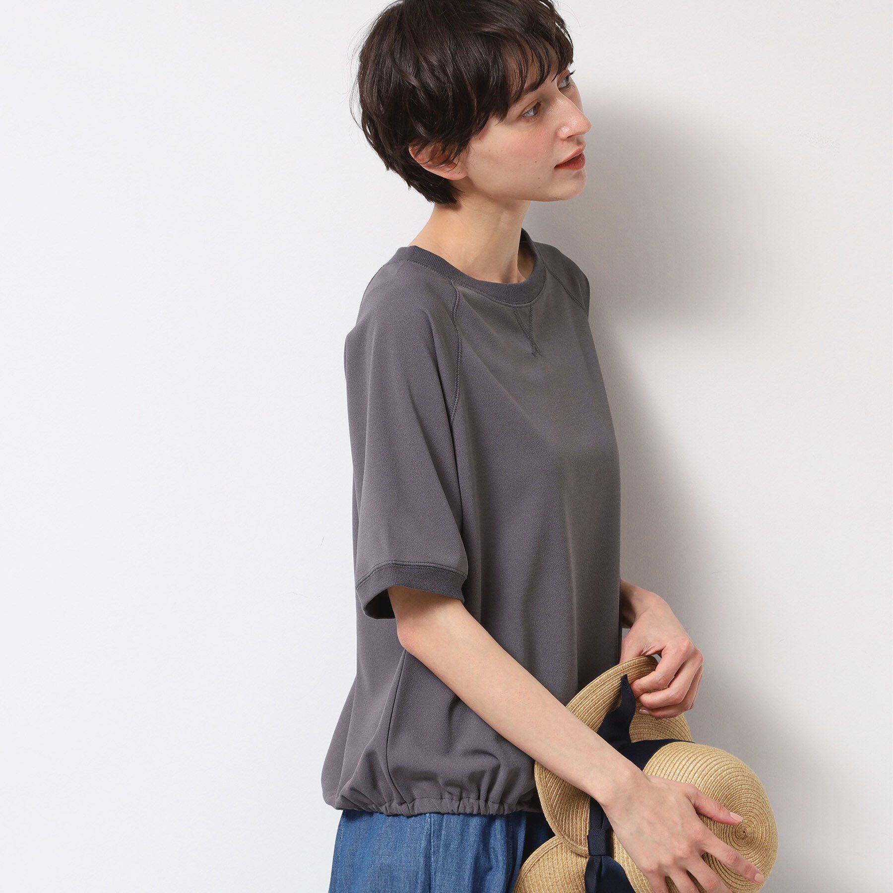 Dessin「【洗える】カットジョーゼットリラクシーブラウス」|Tシャツ・カットソー|