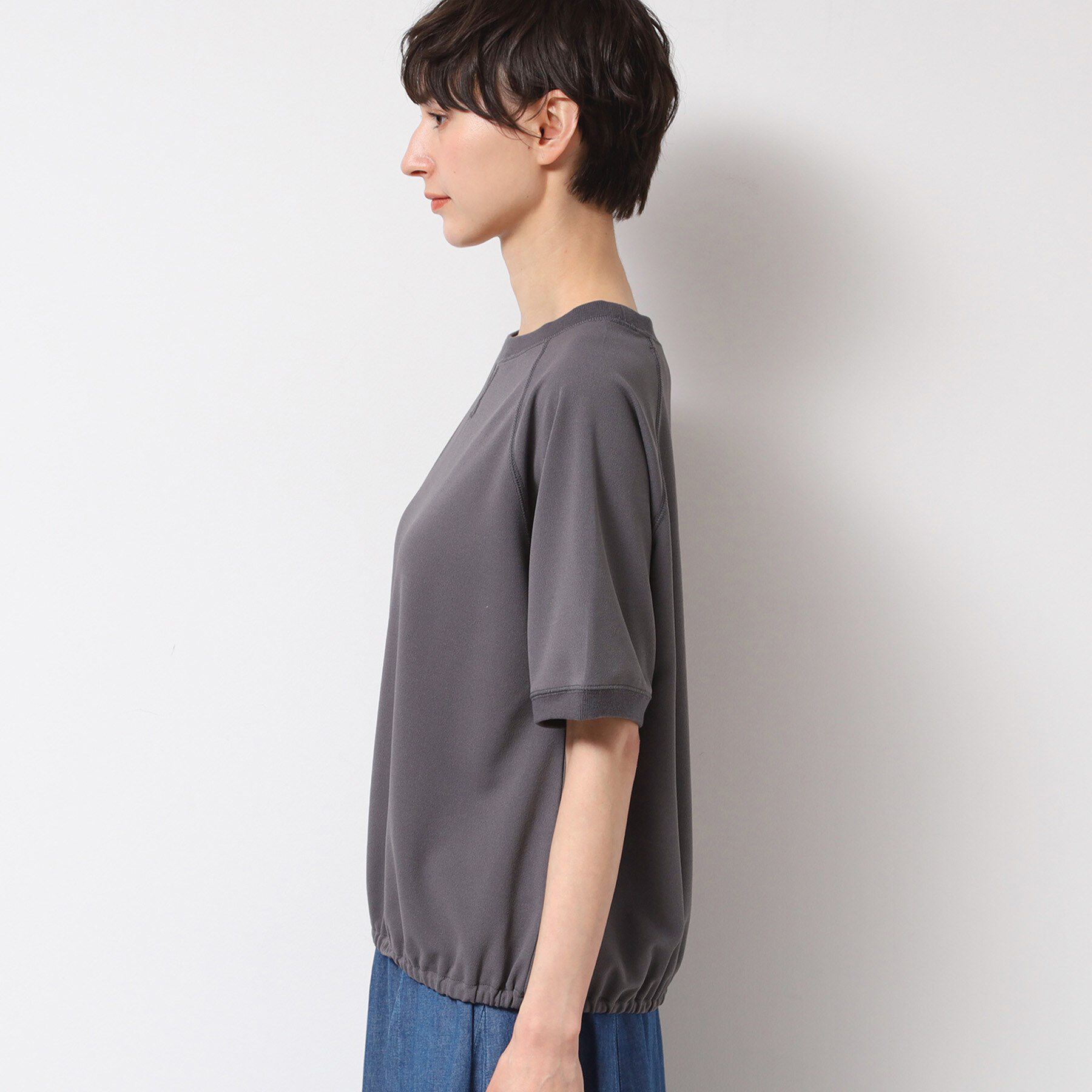 Dessin「【洗える】カットジョーゼットリラクシーブラウス」|Tシャツ・カットソー|