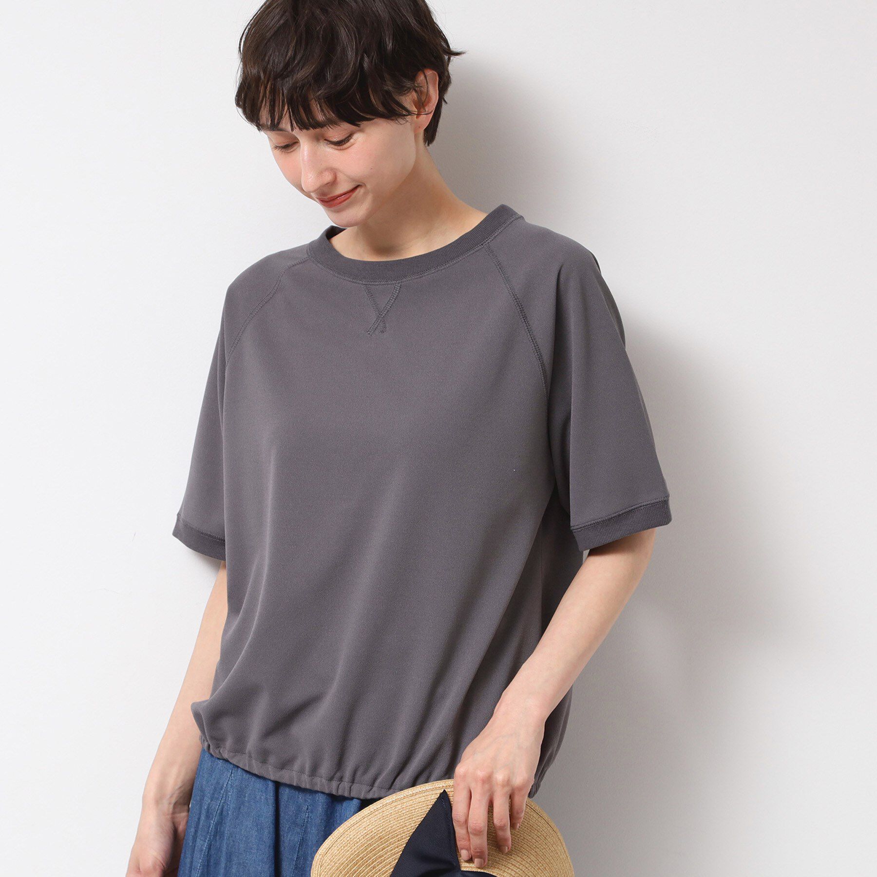 Dessin「【洗える】カットジョーゼットリラクシーブラウス」|Tシャツ・カットソー|