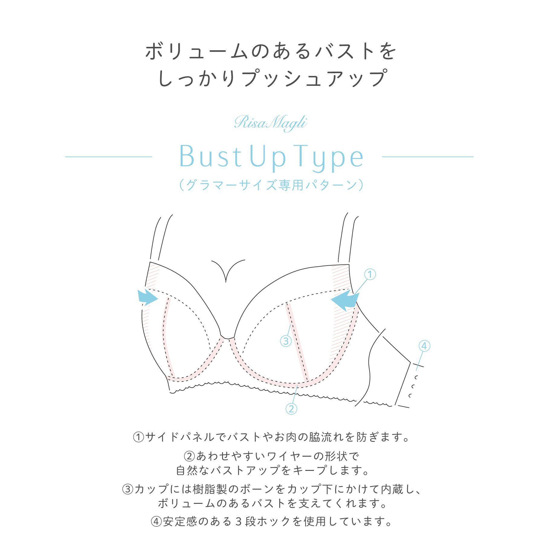 Risa Magli「アンジュ ブラジャー」|インナー|