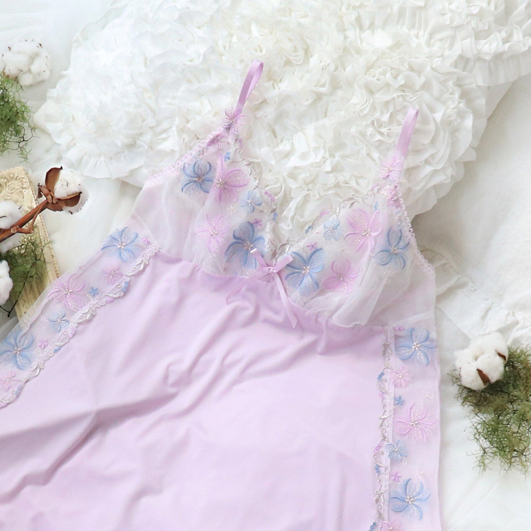 Risa Magli「サンドラ スリップ」|インナー|ピンク(070)