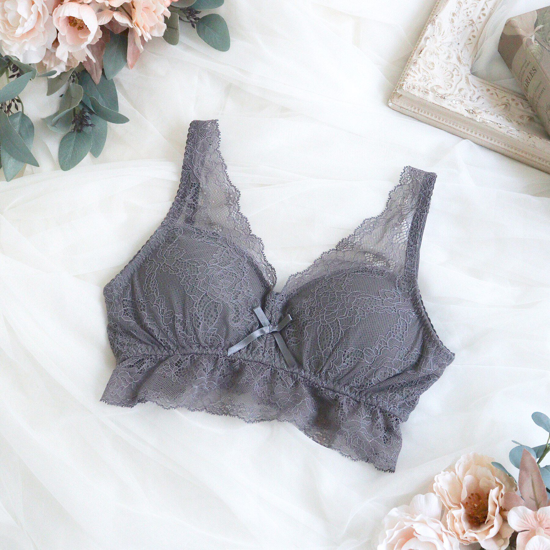 Risa Magli「ボーナ おやすみブラ」|インナー|グレー(012)