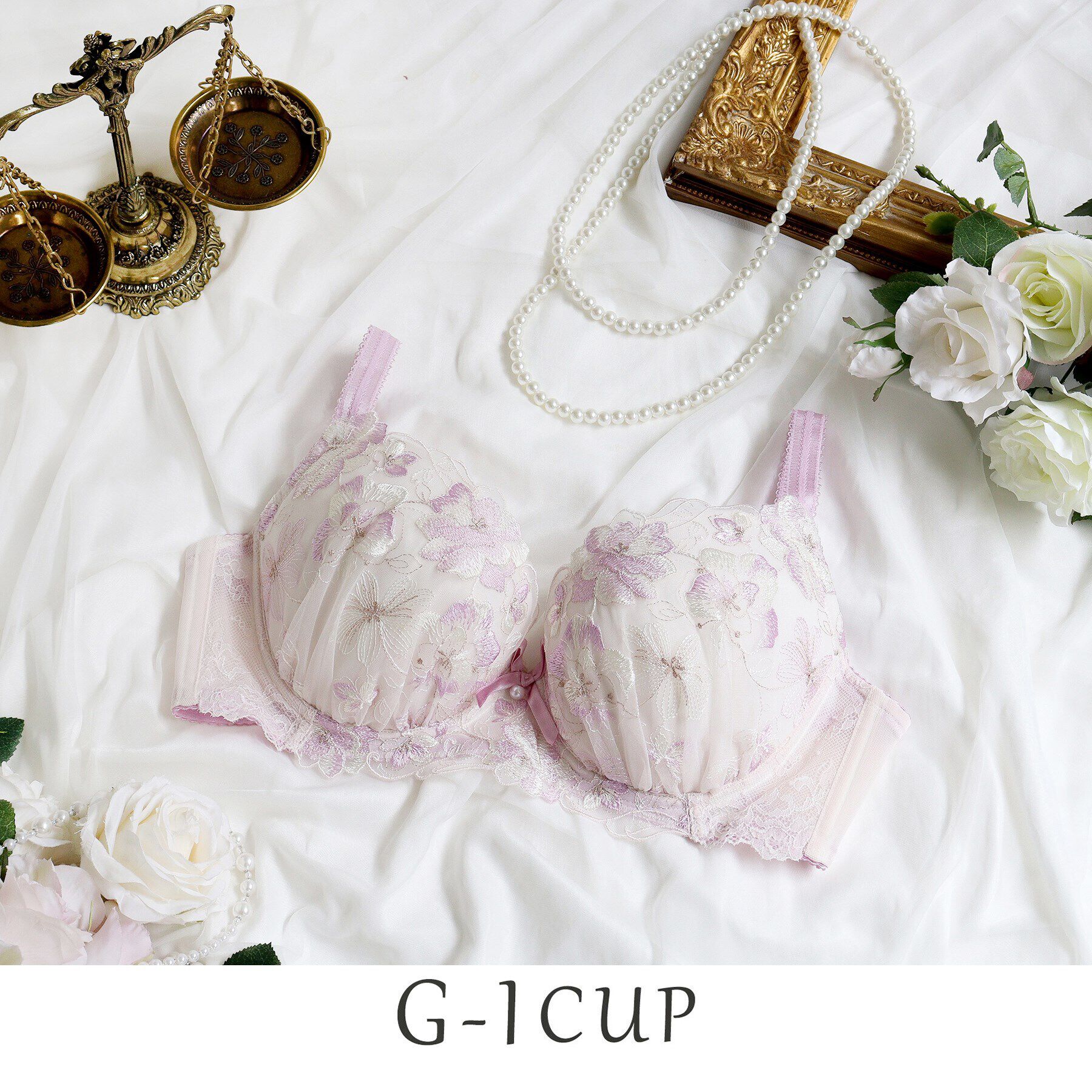 Risa Magli「アルメル ブラジャー」|インナー|ピンク(071)