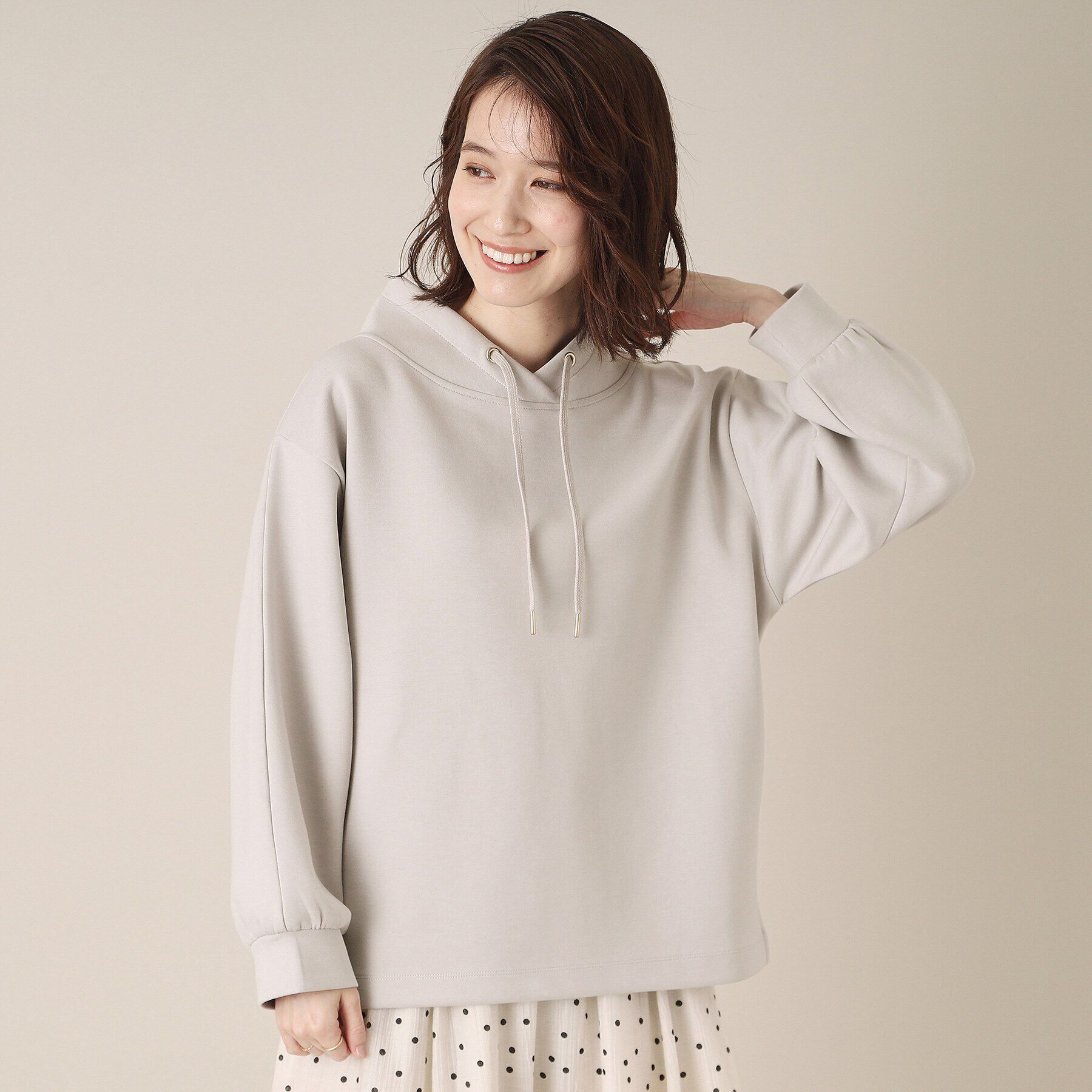 ITS&rsquo;DEMO「【手洗い可】ダンボールジャージープルオーバー」|Tシャツ・カットソー|ライトグレー(011